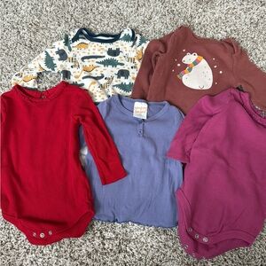 Colorful Baby Onesies Set